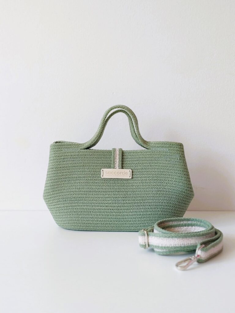 Sac Lovène sauge avec Bandoulière